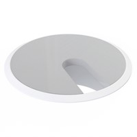 Powerdot Grommet - white grommet with silver cover